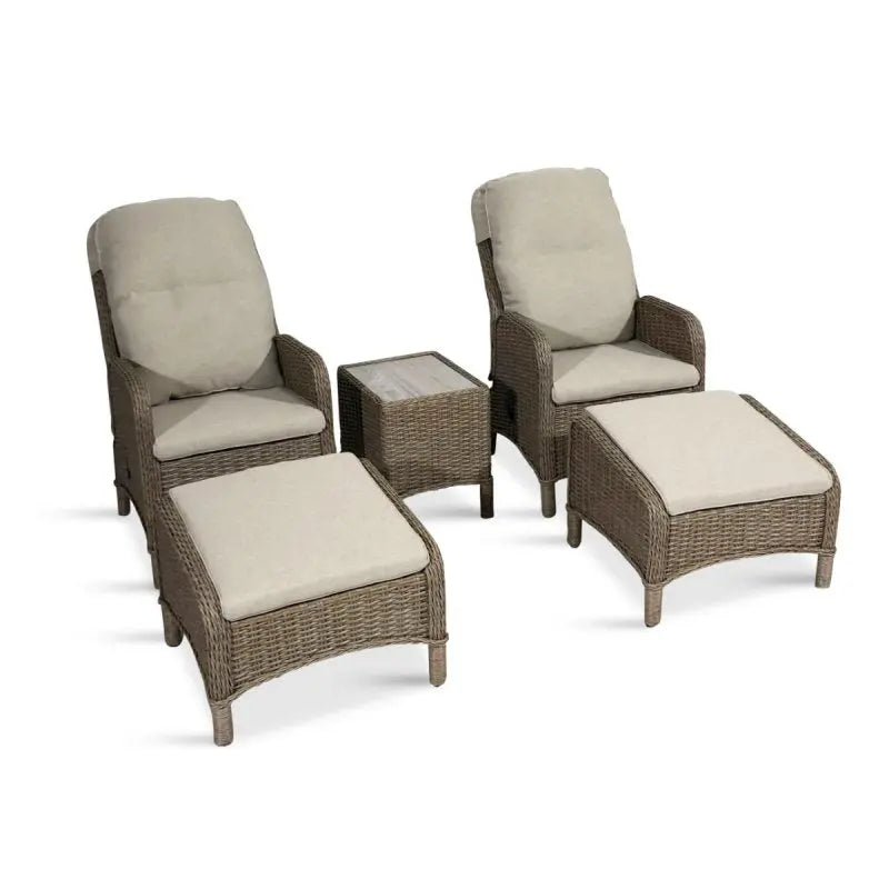 LeisureGrow Bergen | 5 Piece Recliner Set - Outdoor CNTR