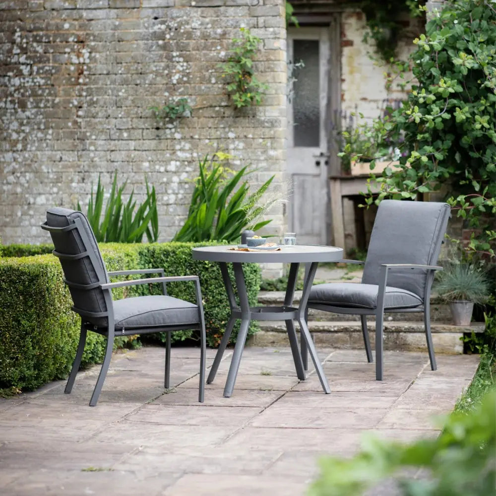 LeisureGrow Monza | Bistro Set with Highback Armchairs LeisureGrow