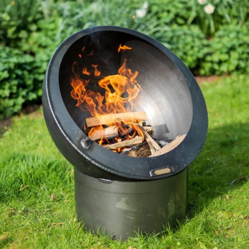 Firepits UK | Tilted Sphere Fire Pit