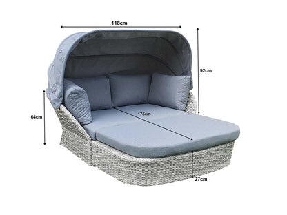 Signature Weave Meghan | Daybed with Canopy Cover