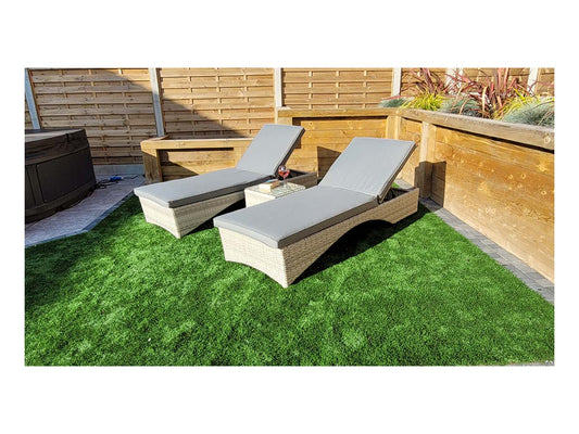 Signature Weave Meghan | Sun Lounger Set with Drinks Table